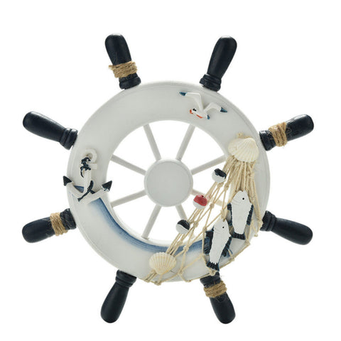 Beach Wooden Boat Wheel